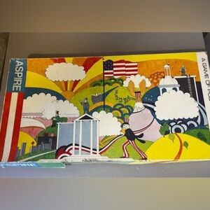 1973 McLean Co Aspire A Game Of Political Fortunes Vintage Board Games